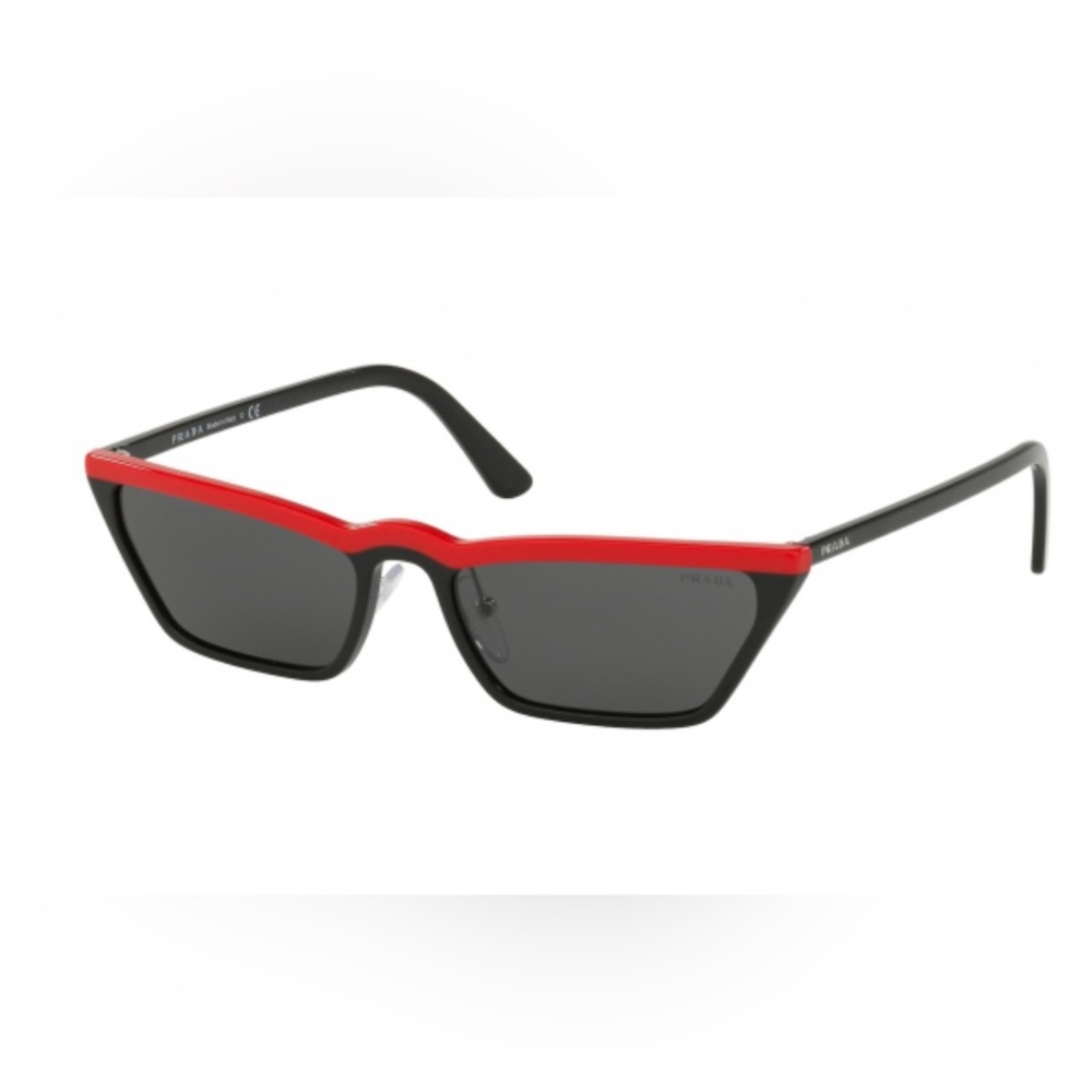 Prada SPR 19U CATWALK Red and Black Sunglasses